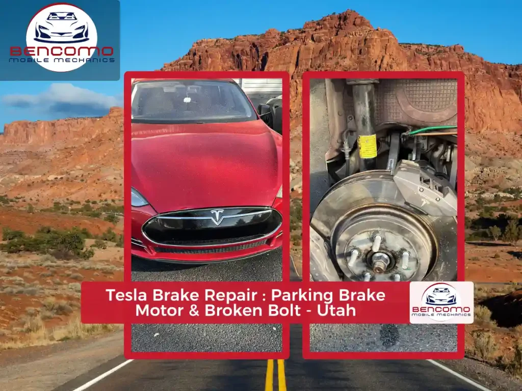 Tesla Brake Repair: Parking Brake Motor, Broken Bolt - Utah