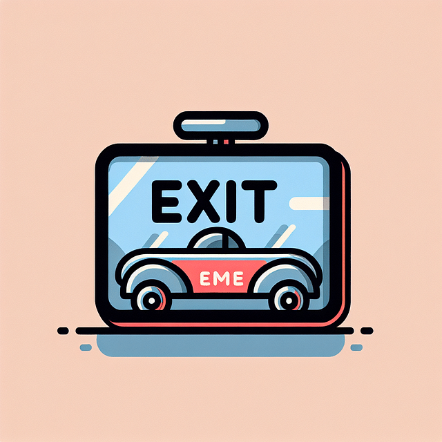 Tesla Arcade game screen with an 'Exit' button on the top corner