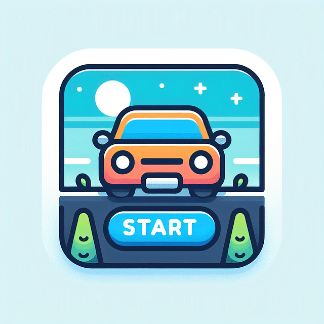 Tesla Arcade game start screen with a 'Start' button highlighted