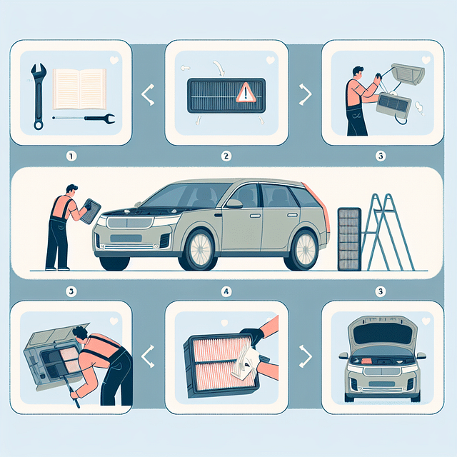 Replacing a Tesla cabin air filter