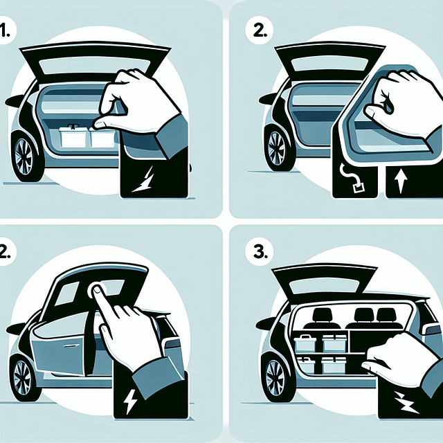 Opening Tesla glove box manually after power loss