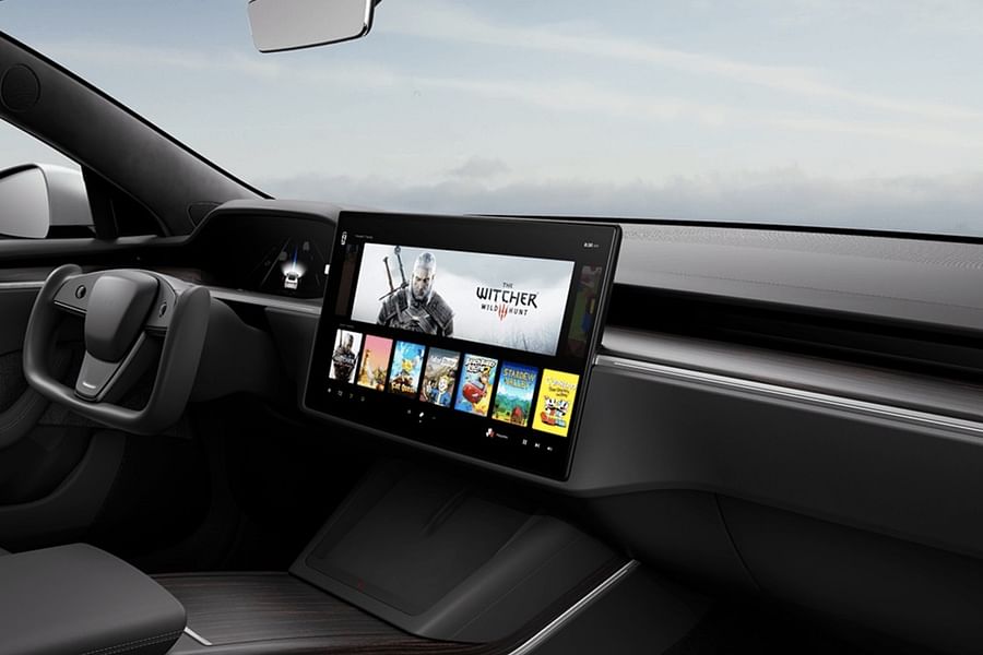 Tesla Model S autopilot and interior