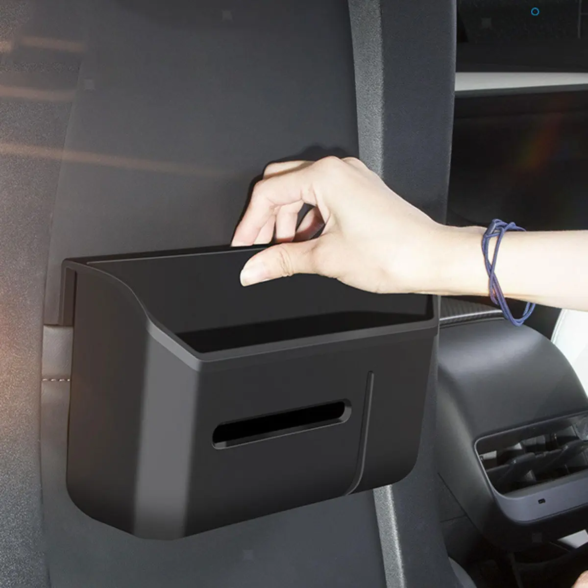 Tesla seatback organizer