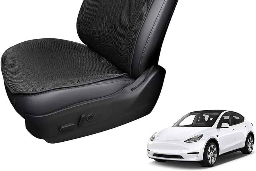 Mesh fabric seat covers Tesla