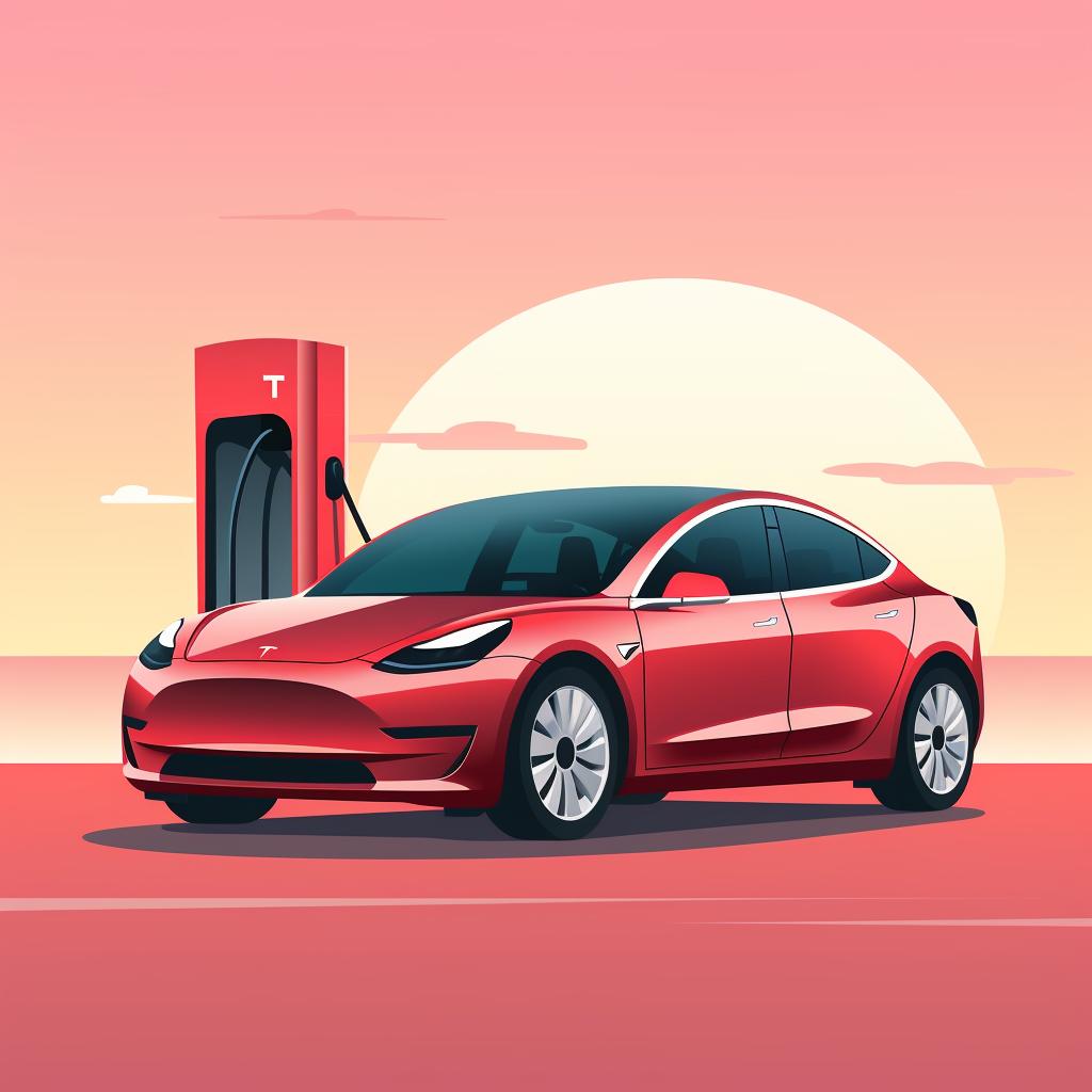 Tesla Model Y being charged