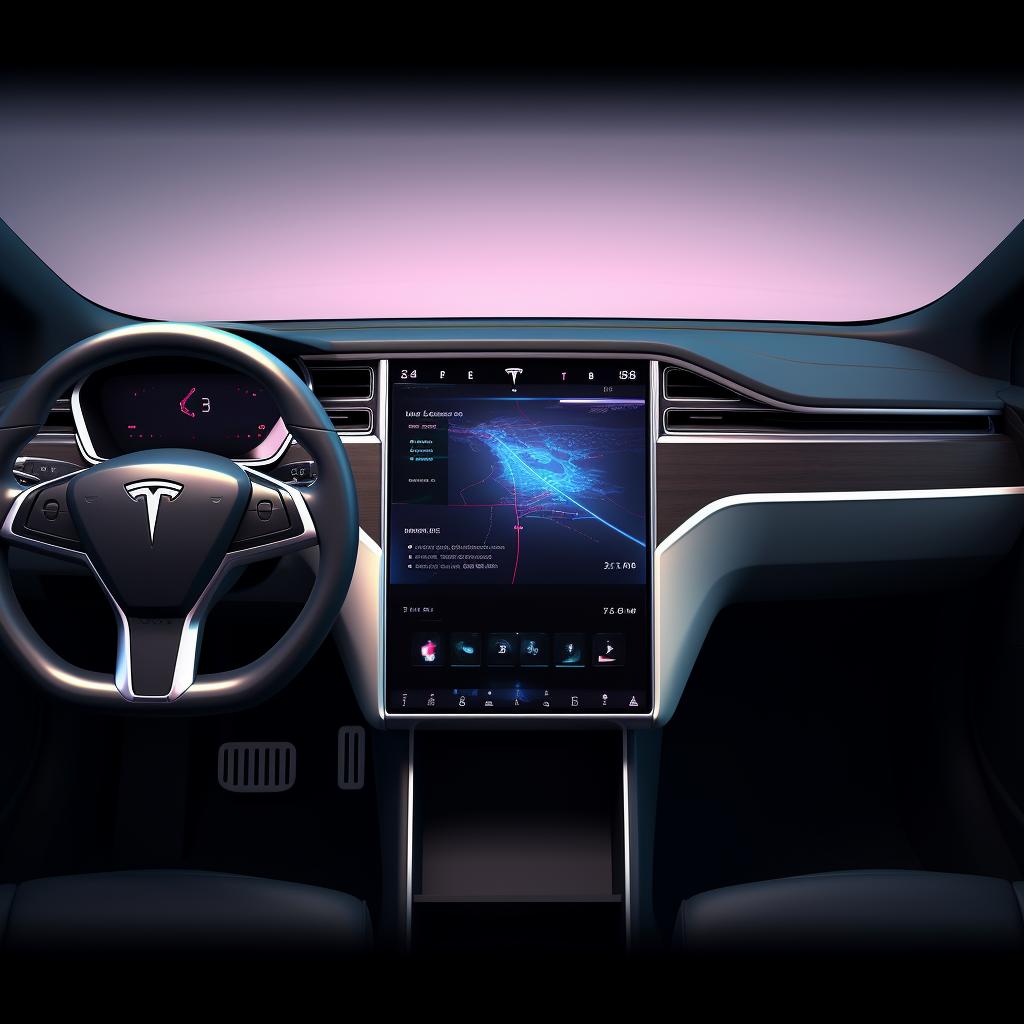 Tesla touchscreen with the 'Install Now' button highlighted