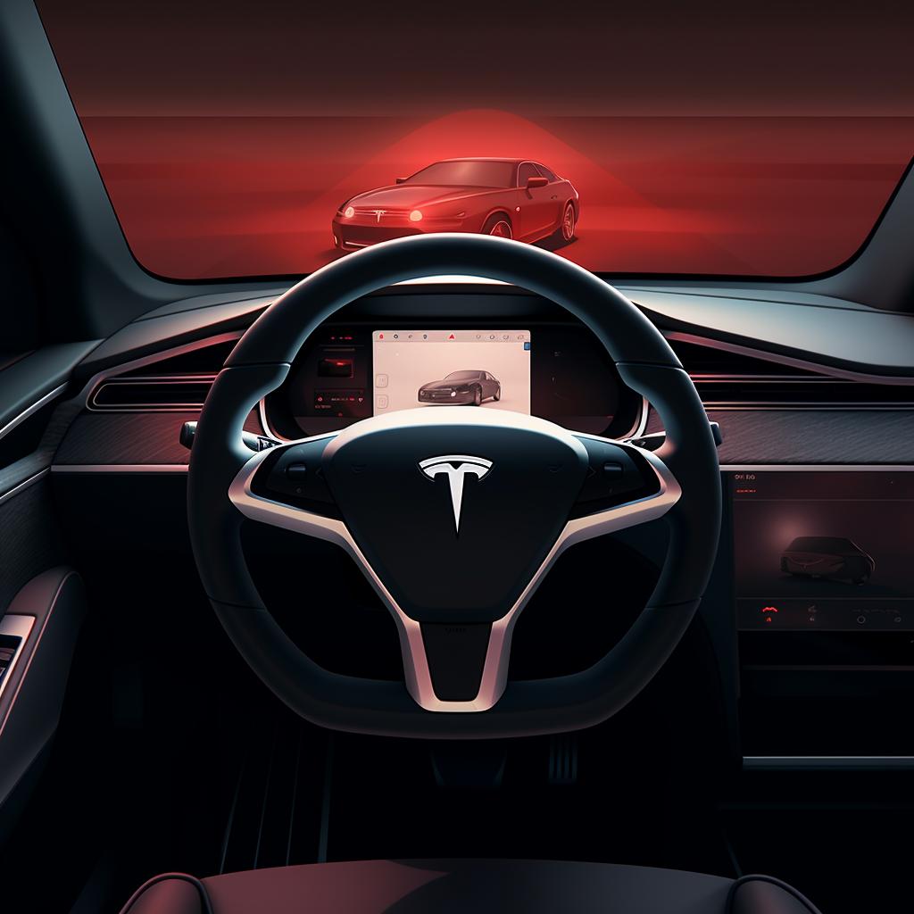 Tesla touchscreen showing the 'Schedule Installation' option