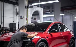 What are some tips for maintaining the exterior of a Tesla Model Y?